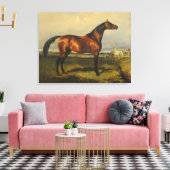 Toile Chevaux sauvages vintages par Alfred de Dreux (Insitu(Salon))