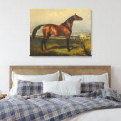 Toile Chevaux sauvages vintages par Alfred de Dreux (Insitu(Chambre))