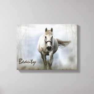 Toile Chevaux sauvages Western Art Cheval blanc