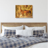Toile Chevaux Sur Le Porche Par Albrecht Adam (Insitu(Chambre))