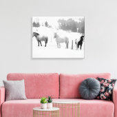 Toile Chevaux sur le Ranch (Insitu(Salon))