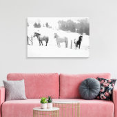 Toile Chevaux sur le Ranch (Insitu(Salon))