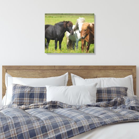 Toile Chevaux sur le Ranch, sud de l'Islande (Insitu(Chambre))