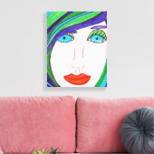 Toile Cheveux colorés (Insitu(Salon))