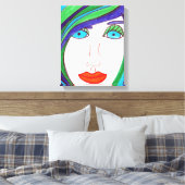 Toile Cheveux colorés (Insitu(Chambre))