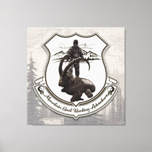 Toile Chèvre de montagne aventure tapisserie poster ac