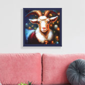 Toile Chèvre de Noël 4 (Insitu(Salon))