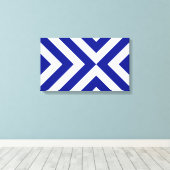 Toile Chevrons bleu et blanc (Insitu (Plancher de Bois))