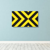 Toile Chevrons jaunes et noirs (Insitu (Plancher de Bois))