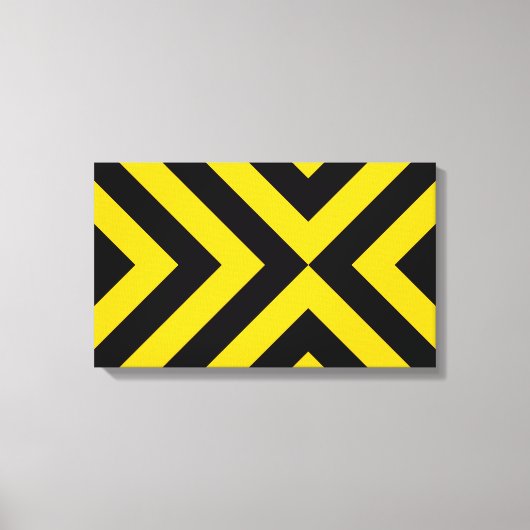 Toile Chevrons jaunes et noirs (Recto)