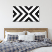 Toile Chevrons noirs et blancs (Insitu(Chambre))