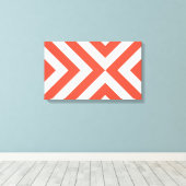 Toile Chevrons orange et blanc (Insitu (Plancher de Bois))