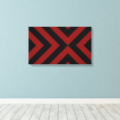 Toile Chevrons rouges et noirs (Insitu (Plancher de Bois))