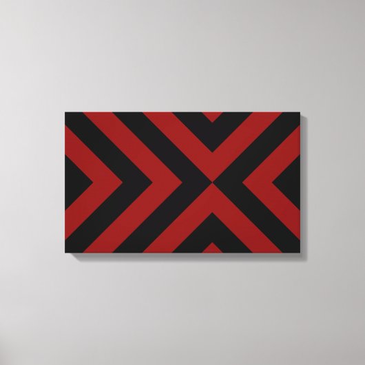 Toile Chevrons rouges et noirs (Recto)