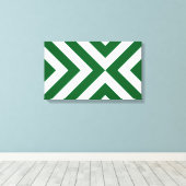 Toile Chevrons verts et blancs (Insitu (Plancher de Bois))