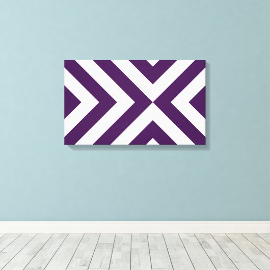Toile Chevrons violets et blancs (Insitu (Plancher de Bois))