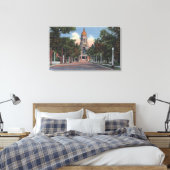 Toile Cheyenne, WY - Vue du Capitole de l'Etat et de Dri (Insitu(Chambre))