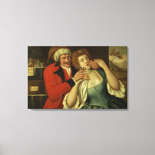 Toile Chez le dentiste (huile sur toile) (Recto)