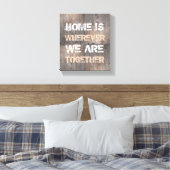 Toile Chez nous, où que nous soyons ensemble (Insitu(Chambre))
