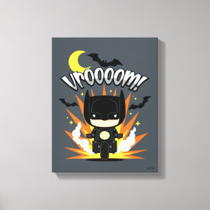 Toile Chibi Batman Batcycle