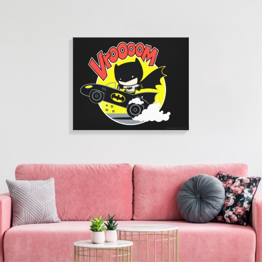 Toile Chibi Batman Dans Le Batmobile (Insitu(Salon))