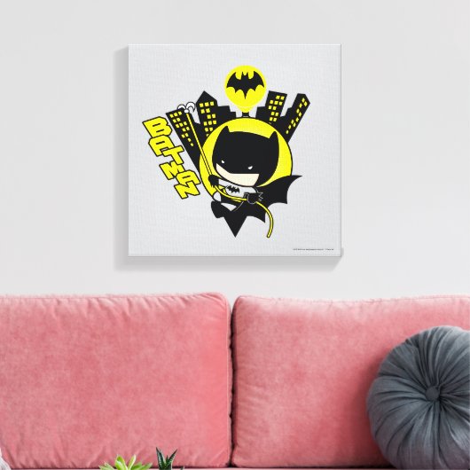 Toile Chibi Batman Évolue La Ville (Insitu(Salon))