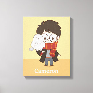 Toile Chibi HARRY POTTER™ & Hedwig