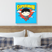 Toile Chibi Superman Polka Dot Shield et nom (Insitu(Chambre))