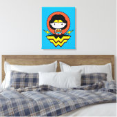 Toile Chibi Wonder Woman avec Pois et logo (Insitu(Chambre))