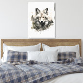 Toile Chic Aquarelle Couleurs neutres animaux de forêt l (Insitu(Chambre))