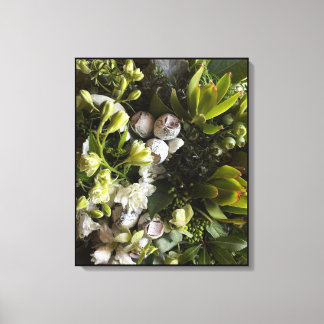 Toile Chic Dark Green Botanical Leaves