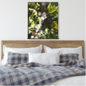 Toile Chic Dark Green Botanical Leaves (Insitu(Chambre))