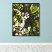 Toile Chic Dark Green Botanical Leaves (Insitu (Plancher de Bois))