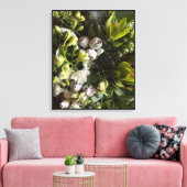 Toile Chic Dark Green Botanical Leaves (Insitu(Salon))