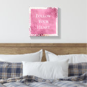 Toile Chic Floral Rose Élégant (Insitu(Chambre))
