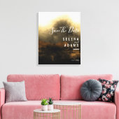 Toile Chic Gold Typographie Abstraite Enregistrer La Dat (Insitu(Salon))