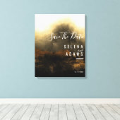 Toile Chic Gold Typographie Abstraite Enregistrer La Dat (Insitu (Plancher de Bois))