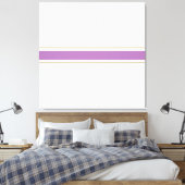 Toile Chic Lavender Golden Brown Racing Stripes Sur Blan (Insitu(Chambre))