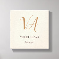 Chic monogramme professionnel minimaliste ajouter 