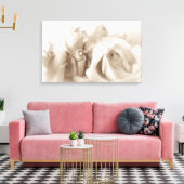 Toile Chic Vintage Shabby Chic Roses Blanches (Insitu(Salon))