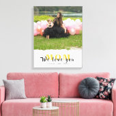 Toile Chic We Love You Mom Photo Collage Journée de la m (Insitu(Salon))