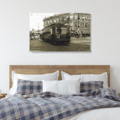 TOILE CHICAGO 63E ET OCCIDENTALE 1952 TROLLEY ART SEPIA (Insitu(Chambre))
