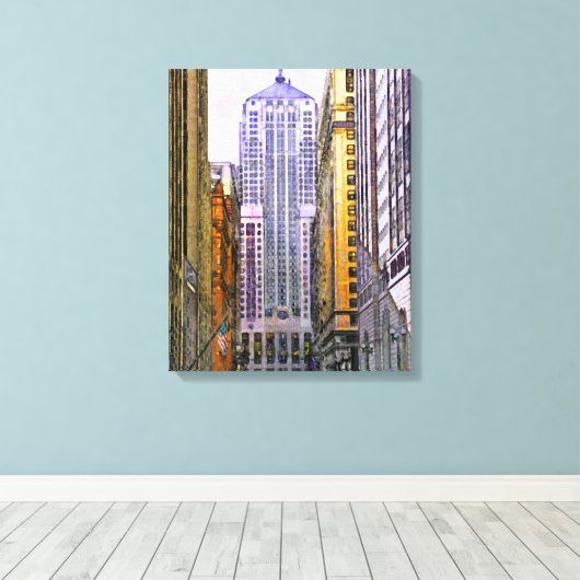 Toile Chicago Board Of Trade - Canvas Rectangulaire Art (Insitu (Plancher de Bois))