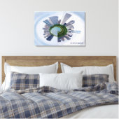 Toile Chicago Illinois Unique City Skyline Voyage Photo (Insitu(Chambre))