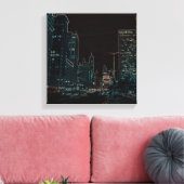 Toile Chicago Michigan Avenue Les arêtes brillantes des (Insitu(Salon))