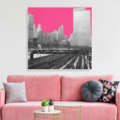 Toile Chicago Rail Yards Loop Railroad 1960 Photo (Insitu(Salon))