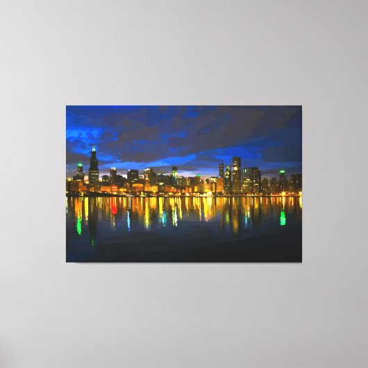 Toile Chicago Skyline (Recto)