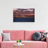 Toile Chicago Skyline à l'impression de canavas au couch (Insitu(Salon))