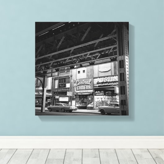 Toile Chicago Wabash Avenue May 1961 (Insitu (Plancher de Bois))