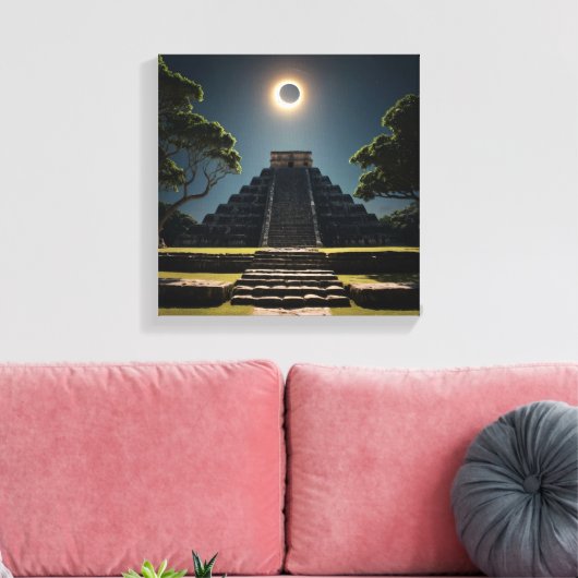 Toile Chichen Itza Eclipse (Insitu(Salon))